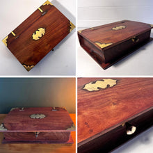 Load image into Gallery viewer, Elegant Wooden Book Box with Lock &amp; Key, hidden secret safe for secure storage
