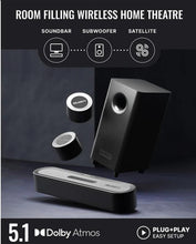 Load image into Gallery viewer, Refurbished Majority Bowfell DOLBY SOUNDBAR – Compact Bluetooth TV Audio System with Enhanced Bass &amp; Immersive Home Cinema Sound
