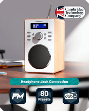 Load image into Gallery viewer, Refurbished Oakcastle DAB10 Premium Bluetooth DAB Digital Radio with Headphone Socket &amp; Preset Stations

