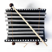 Load image into Gallery viewer, Traditional Chime Xylophone with Aboriginal style decoration, Handcrafted Percussion Instrument with beater
