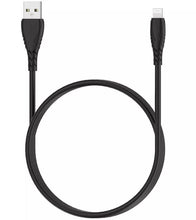 Load image into Gallery viewer, KeeNetic Black 1m Lightning Cable – Compatible with iPhone 5+, iPads, AirPods (Fast Charge/Data)
