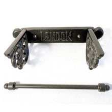 Load image into Gallery viewer, The London Loo Roll Holder – A Victorian Style Cast Iron Toilet Roll Holder
