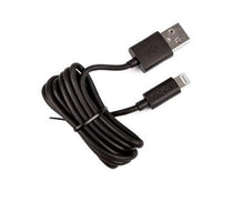 Load image into Gallery viewer, Veho Pebble MFi 𝗟𝗜𝗚𝗛𝗧𝗡𝗜𝗡𝗚 𝗨𝗦𝗕 𝗖𝗔𝗕𝗟𝗘 0.2 m – Apple Certified, Fast Charge and Sync, Data Transfer, Black (VPP-601-20CM) Durable
