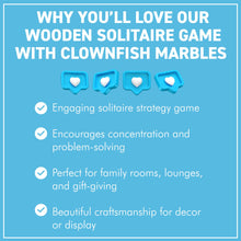 Load image into Gallery viewer, 22cm solitaire with clownfish glass marbles
