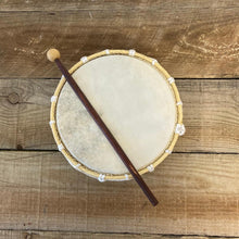 Load image into Gallery viewer, Shamanic Hand Drum with Beater - Traditional Plain Rope Design for Ceremonial Celebrations
