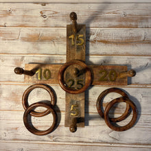 Load image into Gallery viewer, 𝗟𝗨𝗫𝗨𝗥𝗬 𝗦𝗢𝗟𝗜𝗗 𝗪𝗢𝗢𝗗 𝗤𝗨𝗢𝗜𝗧𝗦 𝗚𝗔𝗠𝗘 Set 5 Rings 30cm – Family Fun Hoopla Game
