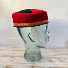 Load image into Gallery viewer, Tibetan Trim smoking / thinking / lounging cap Size Large
