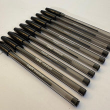 Load image into Gallery viewer, Pack of 10 Black Ballpoint Pens Ultra Glide Smooth Writing German Ink Medium Tip Office School Home
