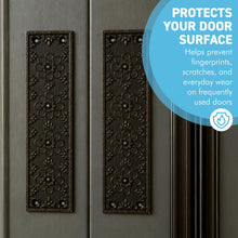 Load image into Gallery viewer, The Ellerker – Hand-Cast Ornate Finger Plates in Antique Iron (Pair)
