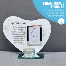 Load image into Gallery viewer, Special Mum Glass Photo Frame &amp; Memorial Candle Holder - Family Decoration for a Cherished Wife
