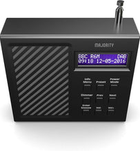 Load image into Gallery viewer, Majority Arbury II DAB/DAB+ Digital + FM Portable Radio, Rechargeable, Battery
