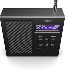 Majority Arbury II DAB/DAB+ Digital + FM Portable Radio, Rechargeable, Battery