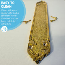 Load image into Gallery viewer, The Arcadia Finger Plate – A Slim Solid Brass Door Push Plate
