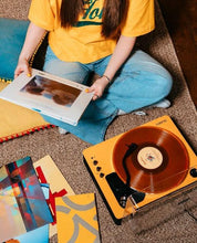 Load image into Gallery viewer, The Majority Folio Bluetooth Record Player – Yellow, Refurbished

