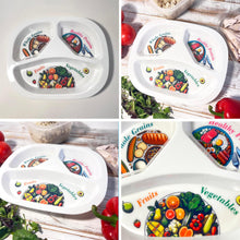 Load image into Gallery viewer, Portion Control Plate for Balanced Diet - Sections for Grains, Proteins, Fruits &amp; Veggies | Slimming &amp; Healthy Eating Plate
