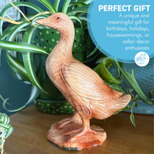 Load image into Gallery viewer, 𝗚𝗢𝗢𝗦𝗘 𝗙𝗜𝗚𝗨𝗥𝗜𝗡𝗘 Rustic Wood-Look Figurine Farmhouse Bird Home Decor
