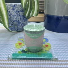 Load image into Gallery viewer, Heart (Green) - Chakra Candle | Standing at about 4.5 centimetres tall (1.75 inches), delicate aromas of Lavandin, Orange, and Tangerine,
