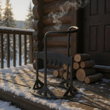 Load image into Gallery viewer, 𝗖𝗔𝗦𝗧 𝗜𝗥𝗢𝗡 𝗪𝗢𝗢𝗗 𝗦𝗣𝗟𝗜𝗧𝗧𝗘𝗥 | 36.5cm (H) (14”) | Wood &amp; Kindling Splitting Tool | Firewood Cutter with Pre-Drilled Base | Splitting Blade | Fireplace Decor
