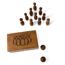 Load image into Gallery viewer, Deluxe Wooden Bowling Set with Solid Wood Storage Box � Ideal Gift for All Ages and Occasions
