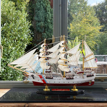Load image into Gallery viewer, U.S. Coast Guard Cutter Model Ship – Handcrafted Wooden Replica – Detailed Nautical Decor – Fully Assembled Collectable Display
