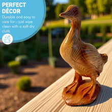 Load image into Gallery viewer, 𝗚𝗢𝗢𝗦𝗘 𝗙𝗜𝗚𝗨𝗥𝗜𝗡𝗘 Rustic Wood-Look Figurine Farmhouse Bird Home Decor
