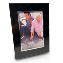 Load image into Gallery viewer, BLACK ALUMINIUM GLASS PHOTO FRAME | 15cm x 20cm | 6 Inches x 8 Inches | Picture Frame | High Quality Contemporary style | Showcase your photos and pictures.
