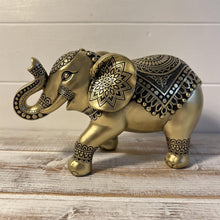 Load image into Gallery viewer, Exquisite Golden Elephant Statue: Elegant Ornament in Brilliant Gold Hue - Perfect for Home Decor
