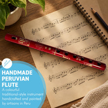 Load image into Gallery viewer, The Painted Bamboo Flute – A 25cm Handmade Peruvian Wind Instrument

