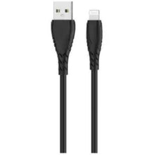 Load image into Gallery viewer, KeeNetic Black 1m Lightning Cable – Compatible with iPhone 5+, iPads, AirPods (Fast Charge/Data)
