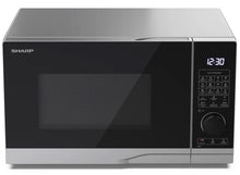 Load image into Gallery viewer, SHARP YC-PC254AE-S Microwave with Grill and Hot Air (900 W, 25 L, 10 Power Levels, Eco Function, Defrosting Function), Silver/Black
