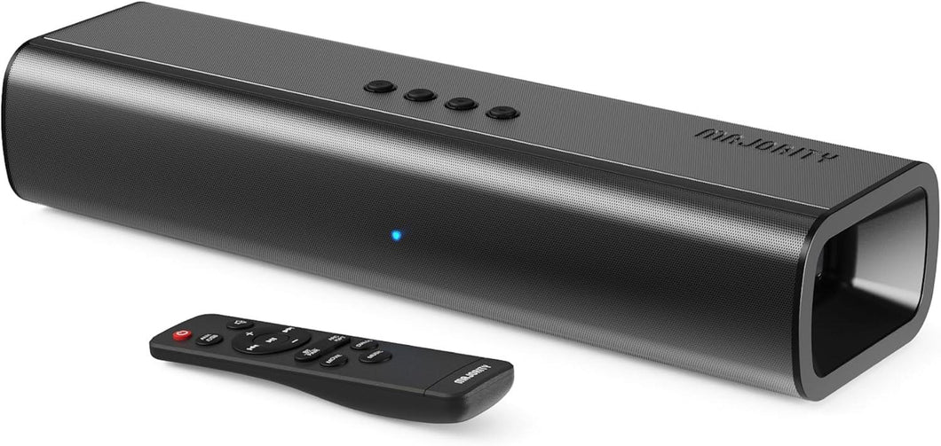 Majority 𝗕𝗟𝗨𝗘𝗧𝗢𝗢𝗧𝗛 𝗧𝗩 𝗦𝗢𝗨𝗡𝗗𝗕𝗔𝗥 | 2.0 Stereo | Wireless & Wall Mountable | HDMI ARC, AUX, Optical, Remote & Brackets Included | Naga 40