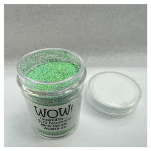 Wow! Embossing Powder 15ml | MINTY TWINKLE  regular | Free your creativity and give your embossing sparkle