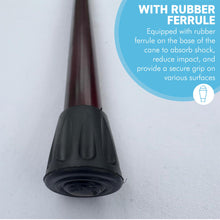 Load image into Gallery viewer, Varnished Red Wine Wood Classic Derby Walking Stick
