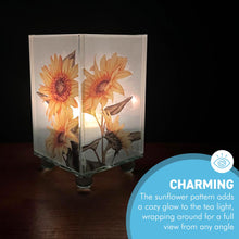 Load image into Gallery viewer, Elegant Sunflower Glass Votive Candle Holder – Perfect for Home Decor &amp; Gifts
