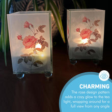 Load image into Gallery viewer, Set of 2 Rose Glass Votive Candle Holders – Perfect for Home Decor &amp; Gifts
