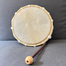 Load image into Gallery viewer, Shamanic Hand Drum with Beater - Traditional Plain Rope Design for Ceremonial Celebrations
