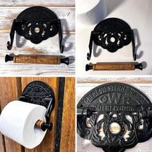 Load image into Gallery viewer, Vintage-Style Toilet Roll Holder - Great Western Railway (GWR) Design, Classic Bathroom Accessory
