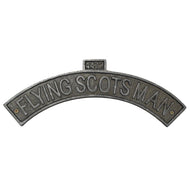 Flying Scotsman Cast Iron Wall Plaque – Vintage-Style Railway Sign for Shed, Office, Bedroom or Man Cave | 30cm