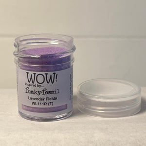 Wow! Embossing Powder 15ml | LAVENDER FIELDS REGULAR| Free your creativity and give your embossing sparkle