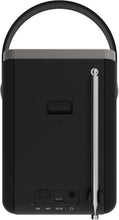 Load image into Gallery viewer, Refurbished Majority Little Shelford Black and Grey Portable DAB+ Radio with Bluetooth | 15 Hour Battery Playback and Mains Powered | Dual Alarm &amp; Snooze Function | 20+ Presets, LED Display, FM, Headphone Jack
