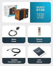Load image into Gallery viewer, 5.3 Bluetooth Bookshelf Speakers | Hifi Stereo Speakers | 100W | Majority D100
