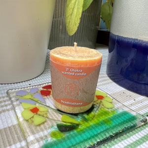 Sacral Chakra Candle - Vibrant Orange Hue for Balance & Healing