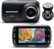 Load image into Gallery viewer, Nextbase 222XR Dash Cam Front and Rear Full 1080p/30fps HD Recording in Car DVR Cam 140° 6 lane Wide Viewing– Intelligent Parking Mode- Polarising Filter Compatible- G-Sensor Motion Detection
