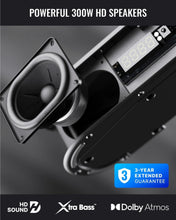 Load image into Gallery viewer, Majority Bowfell Halo 5.1 DOLBY ATMOS SOUNDBAR with Wireless Subwoofer &amp; Semi-Wireless Satellite Speakers  – 300W Home Cinema Surround Sound System – Bluetooth 5.3 – HDMI eARC/ARC, Optical, AUX, USB – Compact Sound Bar for TV, PC &amp; Gaming
