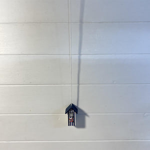 Dark Blue beach hut light pull | Nautical Theme Wooden Beach Hut Cord Pull Light Pulls