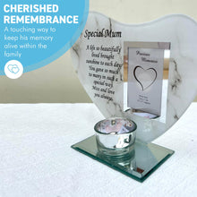 Load image into Gallery viewer, Special Mum Glass Photo Frame &amp; Memorial Candle Holder - Family Decoration for a Cherished Wife
