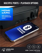 Load image into Gallery viewer, Refurbished Majority Bowfell Axis Dolby 2.1 140W Wireless Soundbar Bluetooth
