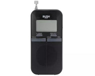 Bush Black Personal Portable FM Radio | PLL Digital Tuning for crystal clear broadcasts