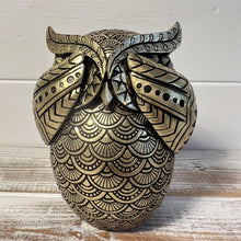Load image into Gallery viewer, Thorness Gold-Coloured 13 cm Golden Owl Figurine -  Brilliant Gold Hue - Perfect for Home Decor

