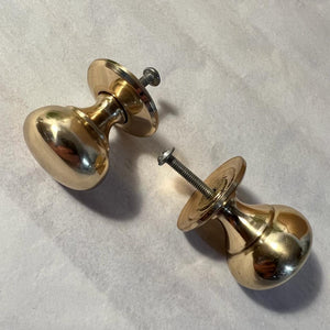 Mulberry Brass Knob | Set of 2 door knobs | Brass cupboard knobs | Cabinet hardware | Antique brass cupboard handles | Cupboard door handles | 30mm